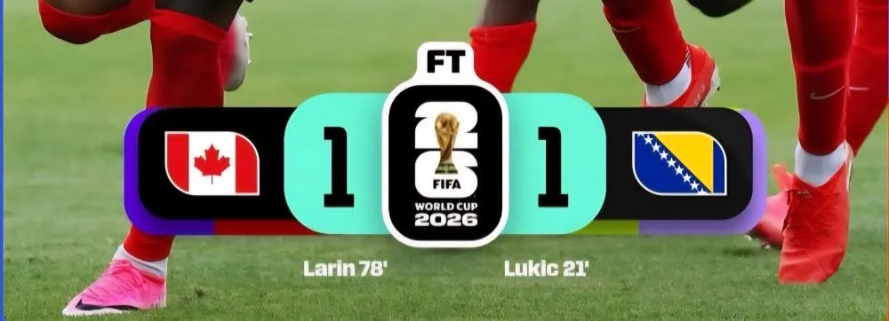 Canadá quebra tabu histórico e arranca primeiro ponto em Copas com empate heroico contra a Bósnia