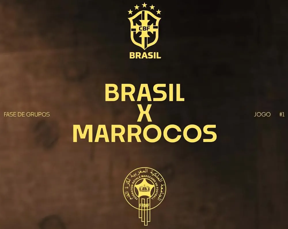 Brasil estreia hoje na Copa do Mundo em jogo contra o Marrocos